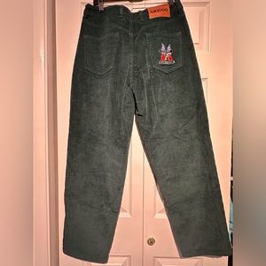 GX1000 Dimethyltryptamine Corduroy Pants, Forest Green, Size 32. Brand New!